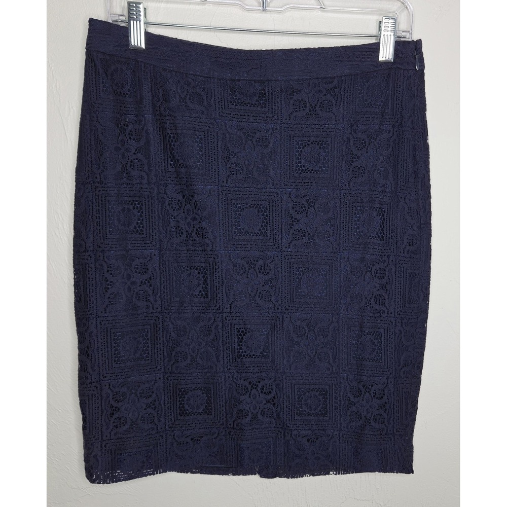 *NEW w/Tags Short Pencil Skirt Navy Blue Lace The Limited Women's Size 6 Career